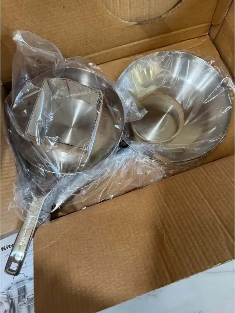 KitchenAid Stainless Steel 3-Ply Base Twin Pack Set